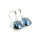 Dark blue earrings with pendants 'Sea peony' earrings 2022. Earrings. Irina Moro. Online shopping on My Livemaster.  Фото №2