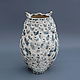 Vase sculptural Checkered owl. Vases. Mila. My Livemaster. Фото №4