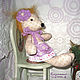 Textile doll Hedgehog Marfa. Stuffed Toys. Knitted cozy. My Livemaster. Фото №4
