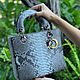 Elegant bag made of Python skin. Classic Bag. exotiqpython. My Livemaster. Фото №5