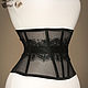 Прозрачный бельевой пояс-корсет с кружевом "гладкий". Корсеты. Shi Corset (Анна). Ярмарка Мастеров.  Фото №5