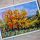Order Wool Painting Warm Autumn. Galina Ansiforova. Livemaster. . Pictures Фото №3