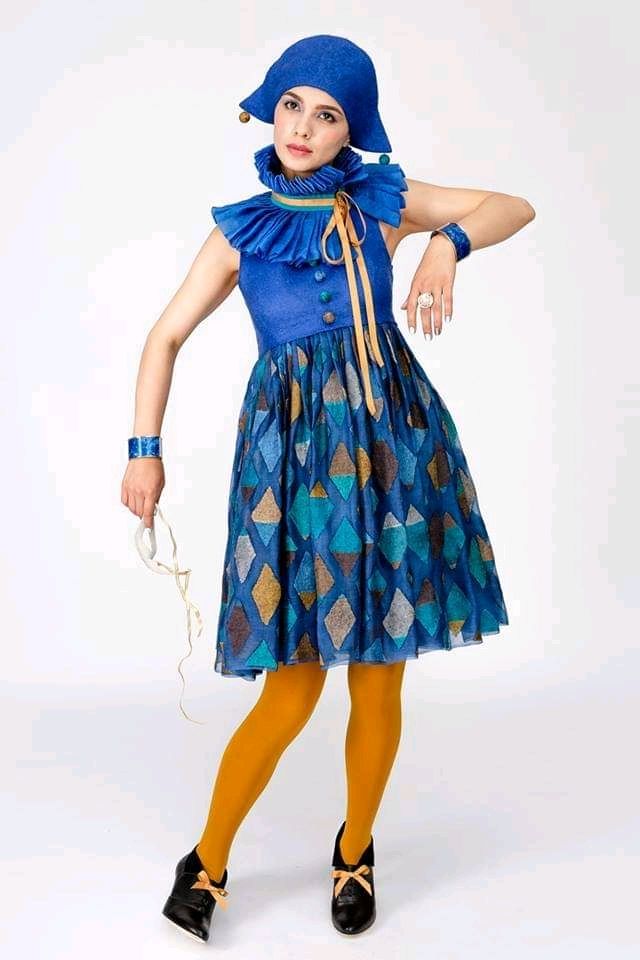 Платье войлочное Коломбина в интернет-магазине на Ярмарке Мастеров ...