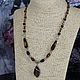 Necklace with tiger's eye pendant and mother of pearl. Necklace. Magic box. Online shopping on My Livemaster.  Фото №2