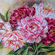 Painting of wool Luxury peonies. Pictures. Galina Ansiforova. My Livemaster. Фото №4