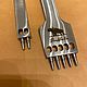 Order Set of small punches for leather with a step of 4 mm, 2-5 teeth. buffalo-goods. Livemaster. . Leather Tools Фото №3