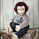 Teddy Animals: Old monkey teddy Chak, Teddy Toys, Kulebaki,  Фото №1