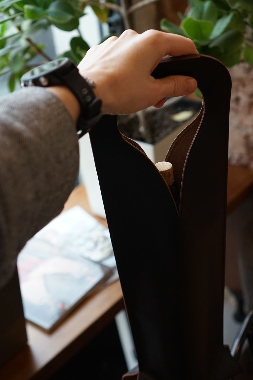 Сумка для вина из кожи / сумка для бутылок купить в интернет-магазине ...