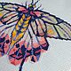 Две вышивки "Бабочки 1". Картины. Мастерская Юлии Велигодской. Ярмарка Мастеров.  Фото №5