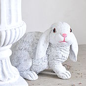 Дача и сад handmade. Livemaster - original item Rabbit lop-eared white Provence Easter Bunny. Handmade.