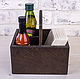 Stand for condiments and napkins 125mm dark oak. Napkin holders. Foxwoodrus. Online shopping on My Livemaster.  Фото №2