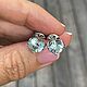 Серьги с натуральными аквамаринами 4.5 ct. Серьги классические. Елена. Ярмарка Мастеров.  Фото №8