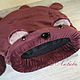 Bed - sleeping bag for a cat 'Bear' maroon. Lodge. lyubov-iv (lyubov-iv). Online shopping on My Livemaster.  Фото №2