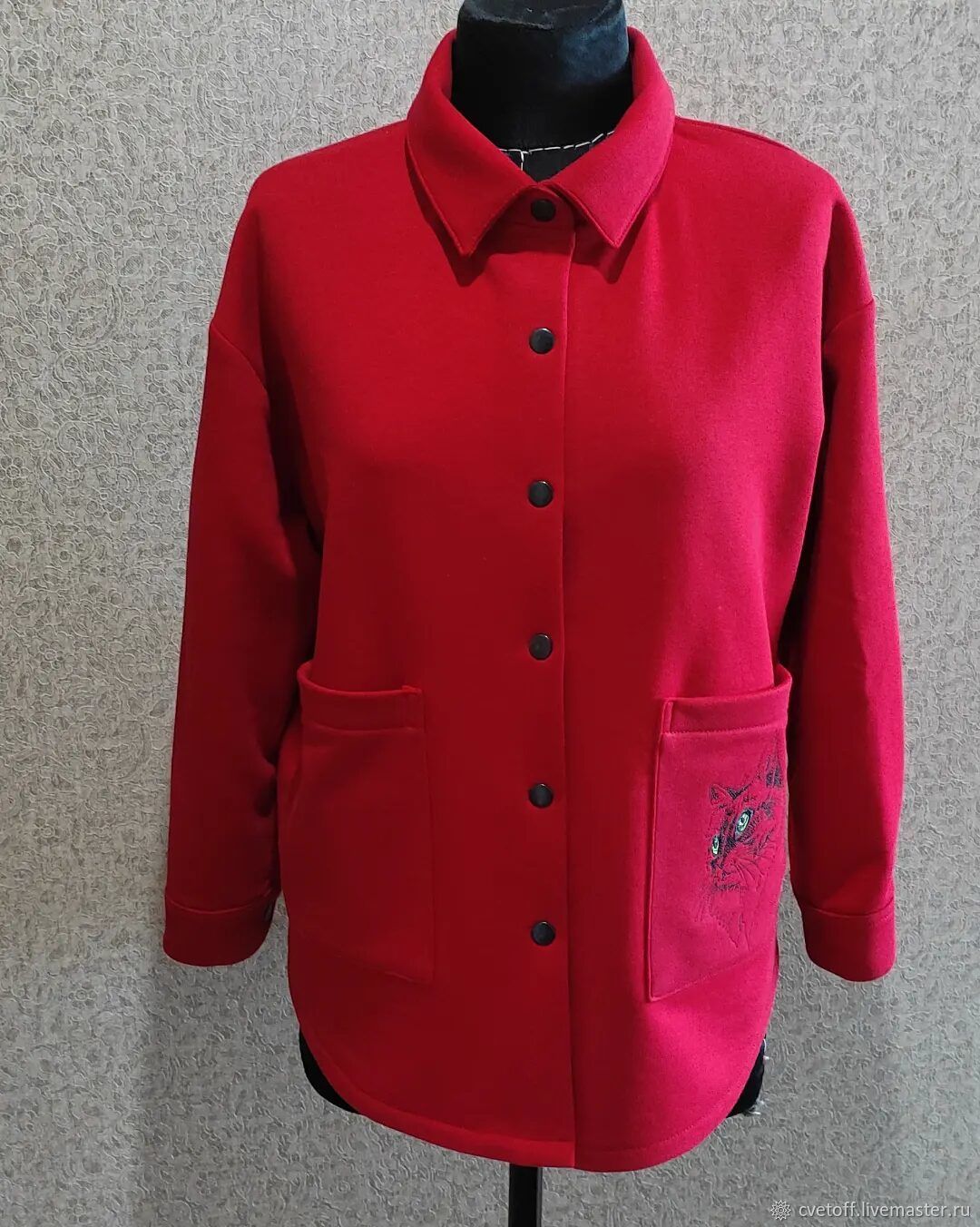 Жакет - рубашка из трикотажа в интернет-магазине Ярмарка Мастеров по ...