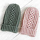 Knitted hat with a slap ' Victoria', Caps, Chelyabinsk,  Фото №1