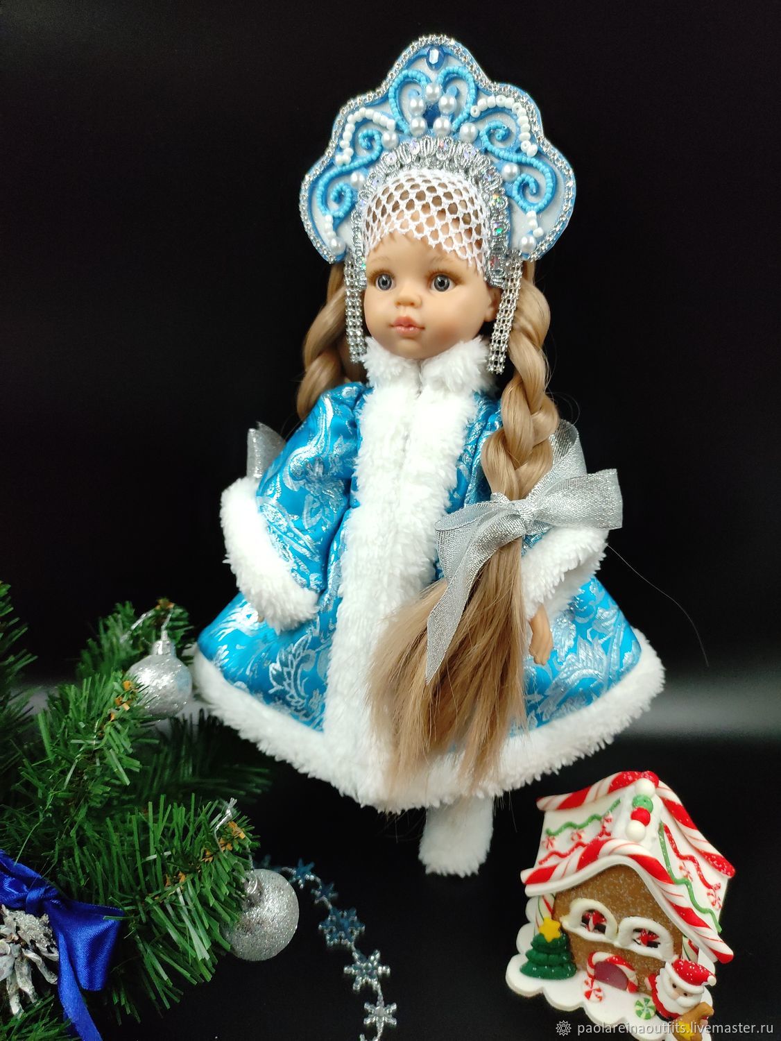 Шьем наряд снегурочки к Новому году для куклы: Мастер-Классы в журнале Ярмарки Мастеров