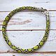Lime Python Bead Harness, Necklace, Abakan,  Фото №1