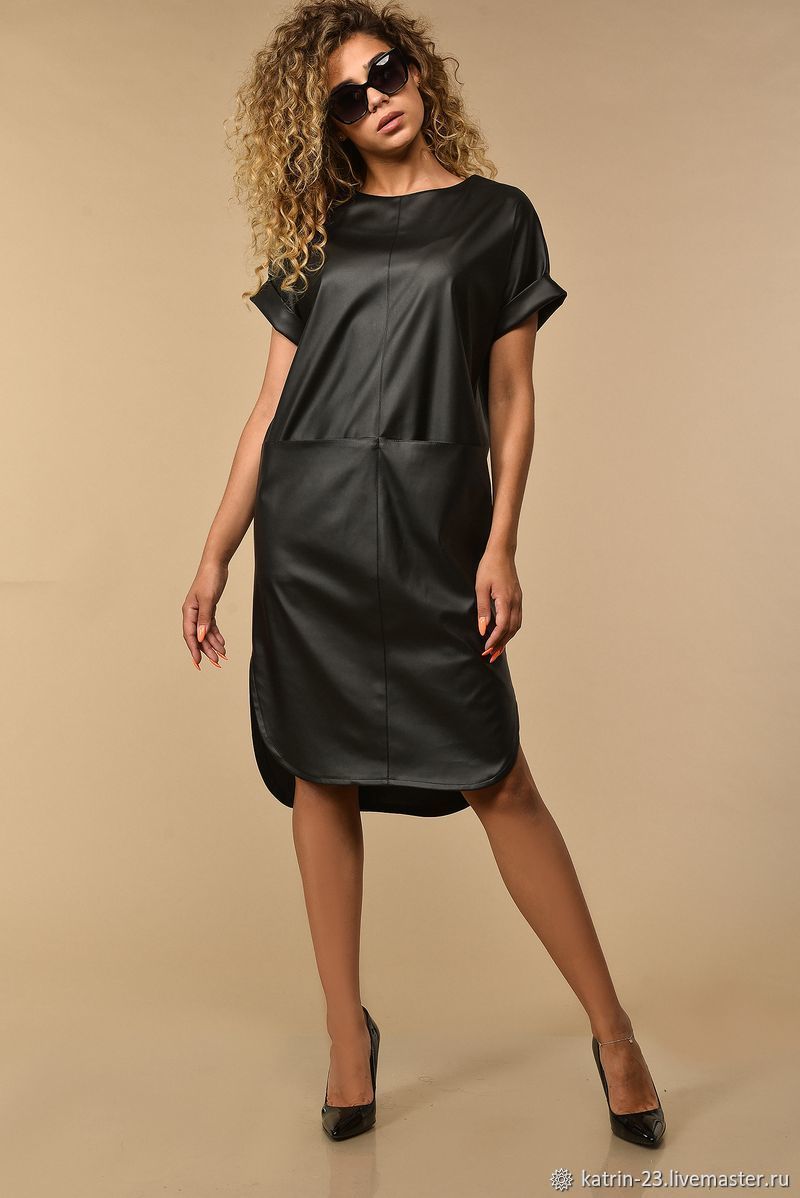 Платья: Платье из эко/кожи купить в интернет-магазине Ярмарка Мастеров ...