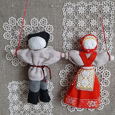 Куклы Неразлучники своими руками: свадебные народные обереги | Тряпичные куклы, Куклы, Обереги