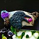 Order Polymer clay Raven pendant with pearls. ArtelL. Livemaster. . Pendant Фото №3