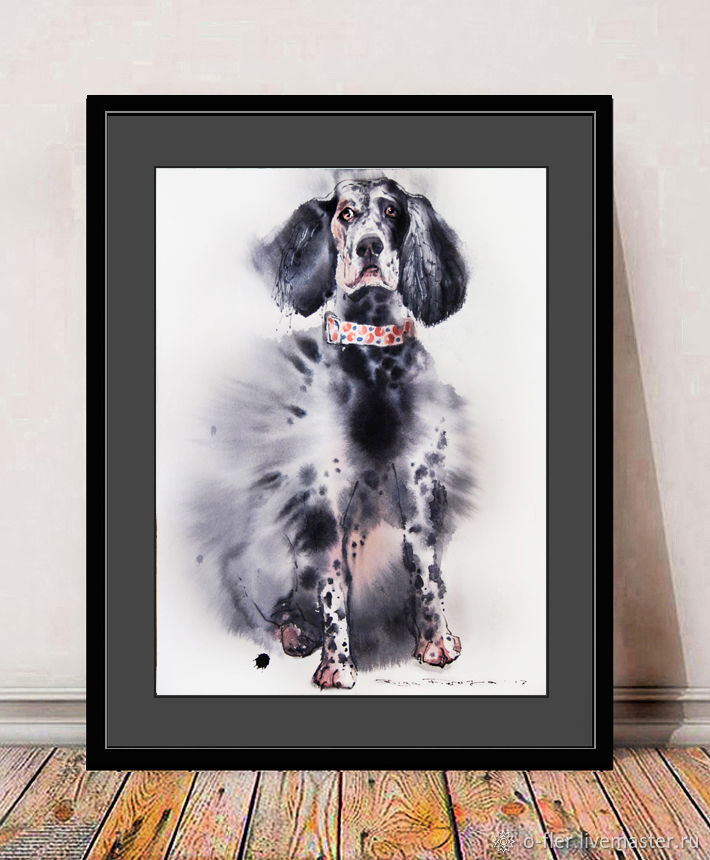 "Гулять!!!Пожалуйста..." картина акварелью купить в интернет-магазине ...