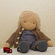 Кукла - мальчик. Кукла из ткани. Текстильная кукла, Мягкие игрушки, Москва,  Фото №1
