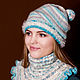 Knitted hat. Knitted hat with pompom, Headwear Sets, Minsk,  Фото №1