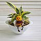 Order  Bumblebee-knitted interior toy. Yolochkini toys. Livemaster. . Toys Фото №3