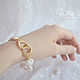 Baroque pearl bracelets, heart lock. Bead bracelet. White Book. My Livemaster. Фото №5
