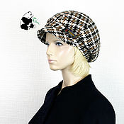 Аксессуары handmade. Livemaster - original item Stylish women`s cap octyklinka. 100% wool. Handmade.
