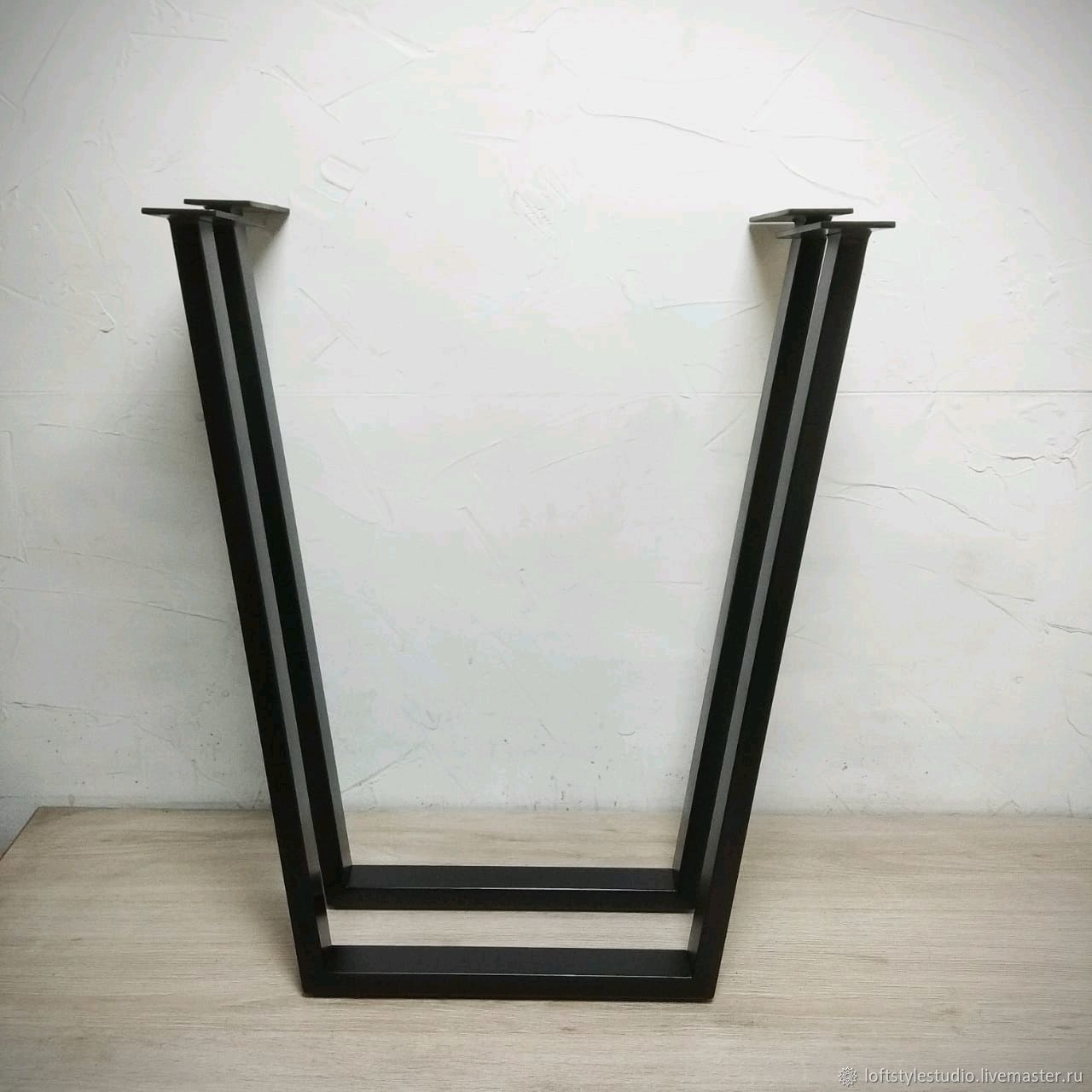 Ножки для стола металлические квадратные черные