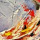 Картина маслом «Карпы кои» 40×30 см — оригинальная живопись на холсте. Картины. Современные картины маслом | Живопись для интерьера. Ярмарка Мастеров.  Фото №7
