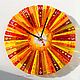 Fusing, glass Clock, Let the sun always shines. Watch. LiliaGorbach Glass. My Livemaster. Фото №5