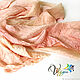 Silk scarf Cream cream-eco-coloring, Scarves, Slavsk,  Фото №1