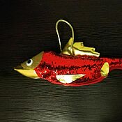 Сувениры и подарки handmade. Livemaster - original item Christmas gifts: Goldfish-candy bag. Handmade.