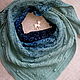 Knitted Bacchus 'Olive Gradient.!'-2, Shawls, Belovo,  Фото №1