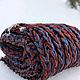 Snood male female'Rock and Roll' (blue-terracotta. Snudy1. IRINA GRUDKINA Handmade Knitwear. My Livemaster. Фото №8