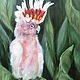 Pink Cockatoo Oil Painting 30 x 40cm Birds Australia Parrot, Pictures, Moscow,  Фото №1