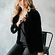 Women's velvet BLACK thick jacket!. Suit Jackets. BRAGUTSA. Online shopping on My Livemaster.  Фото №2