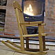 Rocking chair for children made of solid oak