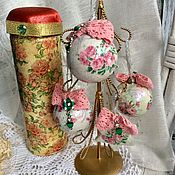 Сувениры и подарки handmade. Livemaster - original item Shabby chic gift, Christmas tree balls. Handmade.