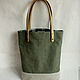 Army green color bag made of soft thick canvas. Classic Bag. Cuteshop. Online shopping on My Livemaster.  Фото №2