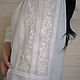 White blouse with hand embroidery ' Pure spring'. Blouses. KVITKA. Online shopping on My Livemaster.  Фото №2