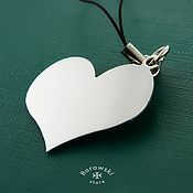 Украшения handmade. Livemaster - original item Heart under engraving. Handmade.