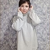 Одежда handmade. Livemaster - original item Ayshe cotton sweater with cashmere. Handmade.