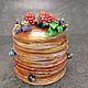 Заказать Банка с декором "Панкейки'. Магазин оригинальных вещей. Ярмарка Мастеров. . Банки Фото №3