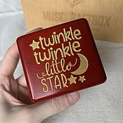 Подарки к праздникам ручной работы. Ярмарка Мастеров - ручная работа Twinkle Twinkle little star music box with wind-up mechanism. Handmade.