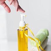 Косметика ручной работы handmade. Livemaster - original item Natural liquid soap for hands for the whole family with dispenser yellow. Handmade.