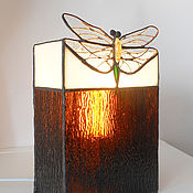 Для дома и интерьера handmade. Livemaster - original item Dragonfly. Tiffany table lamp. Stained glass lamp. Handmade lamp. Handmade.