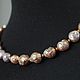 Necklace 'Kasumi Crumpled'. Jewelry Sets. Irina Leks. Online shopping on My Livemaster.  Фото №2